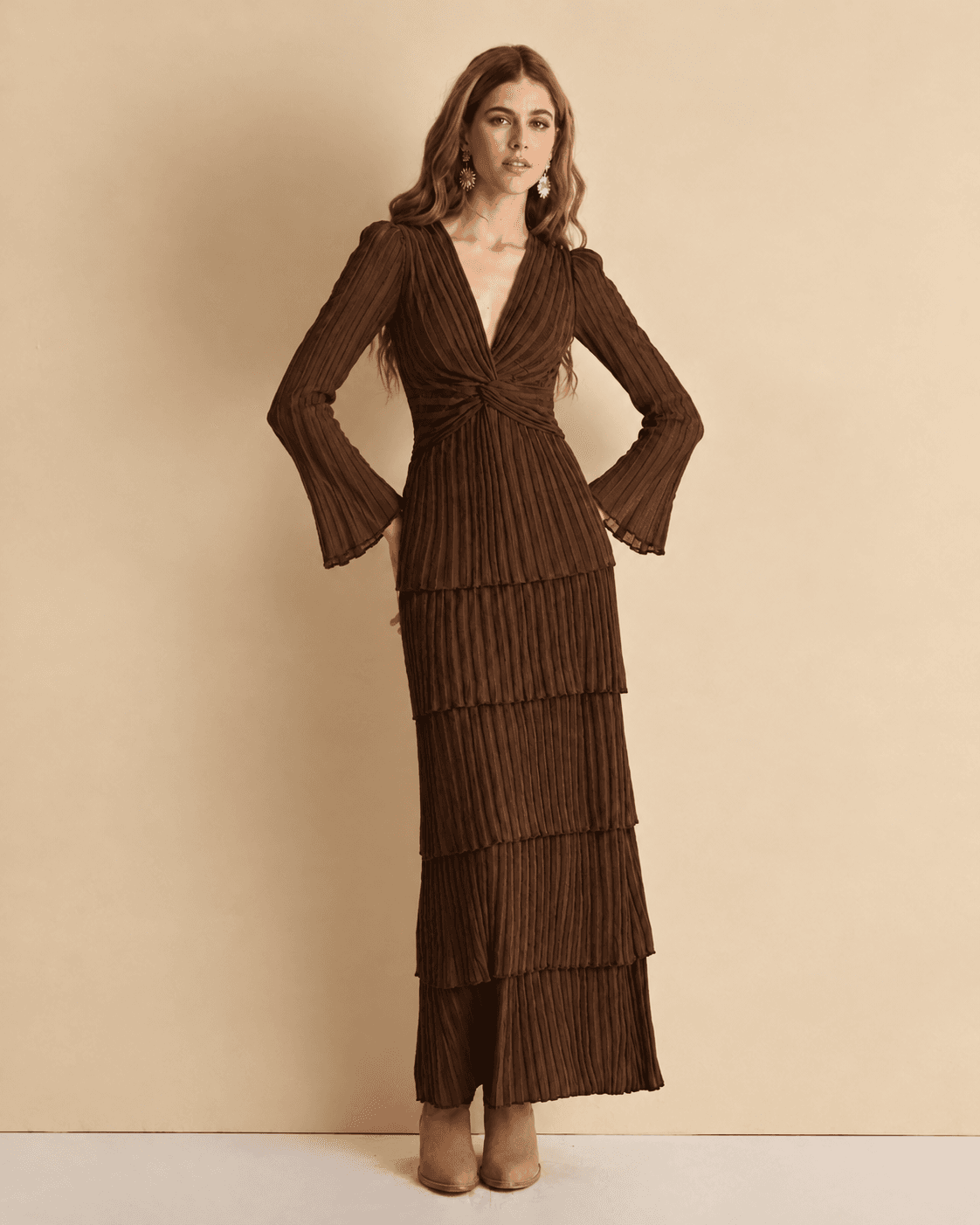 Vestido Maya - Mangas compridas